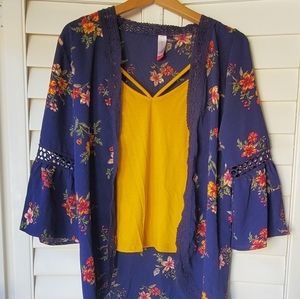 Lightweight cardigan set